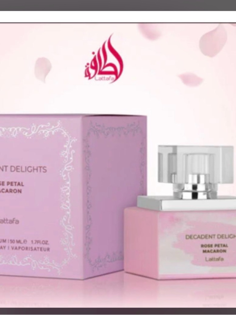Latafa Decadent Delights Rose Petal Macaron - Pink Women's Fragrance
